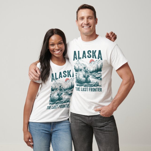 AlAlaska Grizzly Family Frontier T-Shirt (Unisex)
