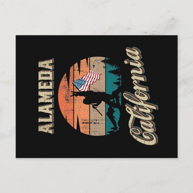Alameda California Postkarte (Vorderseite)