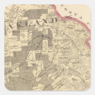 Alameda Co 1 Quadratischer Aufkleber