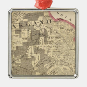 Alameda Co 1 Silbernes Ornament