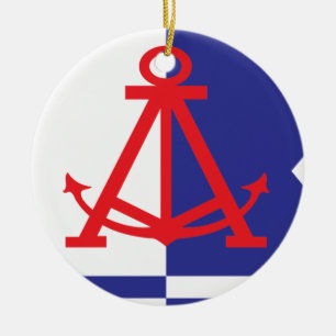 Alameda-Flagge Keramikornament