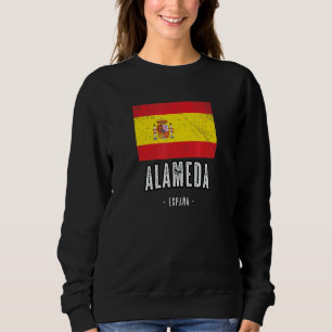Alameda Spanien Es Flag Stadt Bandera Ropa Sweatshirt