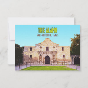 Alamo Mission San Antonio Texas Flachkarte