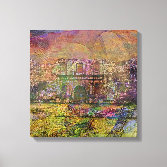 Alamo - Nach dem Herbst - Square Leinwand Art Coll (Vorderseite)