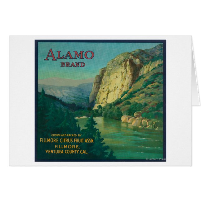 Alamo Orange LabelFillmore, CA (Vorderseite (Horizontal))