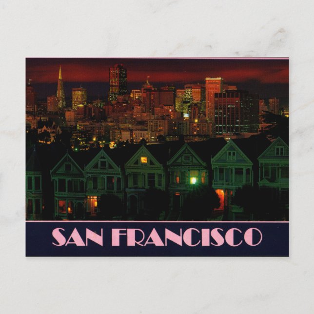 Alamo Square San Francisco Postkarte (Vorderseite)