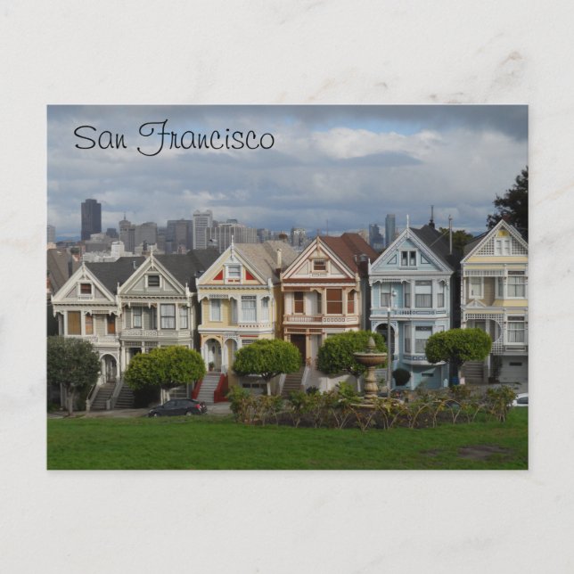 Alamo Square, San Francisco Postkarte (Vorderseite)