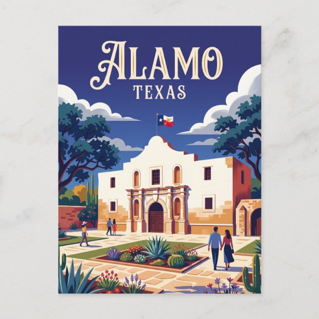 Alamo USA Postkarte (Vorderseite)