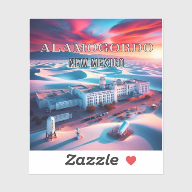 Alamogordo New Mexico 3 Inch Vinyl Sticker (Blatt)