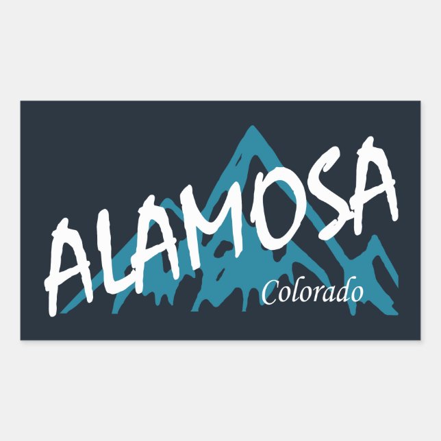 Alamosa Colorado Rechteckiger Aufkleber (Vorderseite)