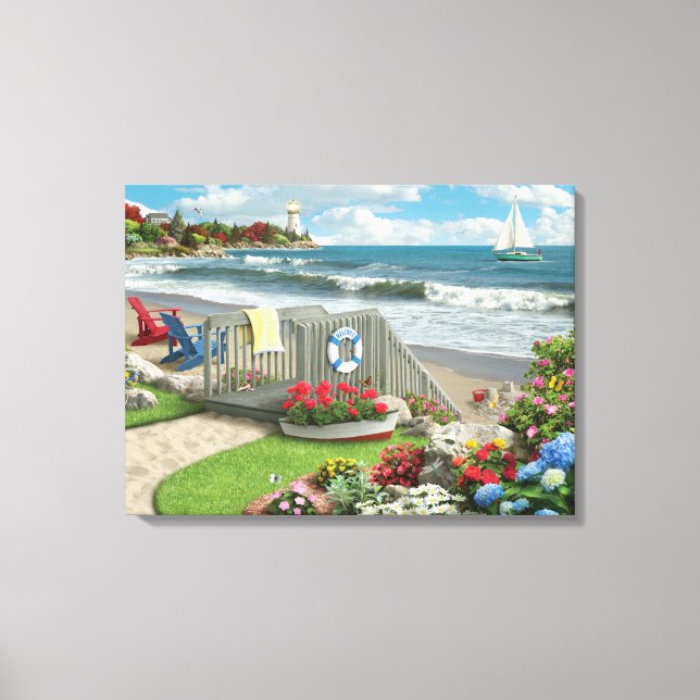 Alan Giana "Beach Days" Canvas Print Leinwanddruck (Vorderseite)
