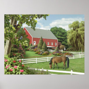 Alan Giana "Blätter von Grün" Poster