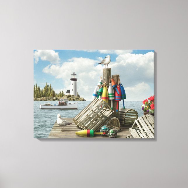 Alan Giana "Dockside" Canvas Print Leinwanddruck (Vorderseite)