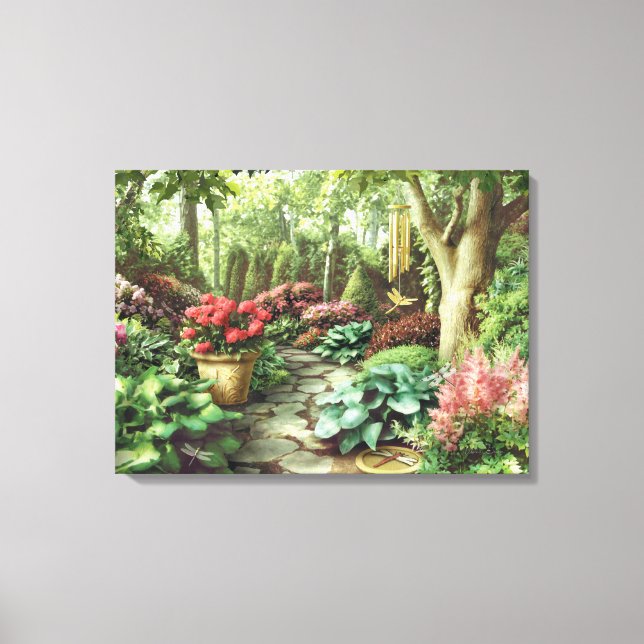 Alan Giana "Dragonfly Garden" Canvas Print Leinwanddruck (Vorderseite)