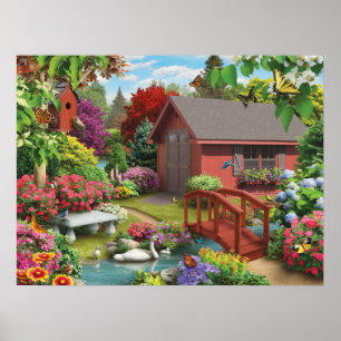 Alan Giana "durch die Brücke" Plakat