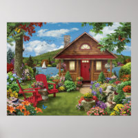Alan Giana "Lakeside Retreat" Poster