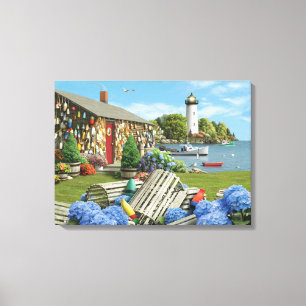 Alan Giana "Lobster Cove 2" Canvas Print Leinwanddruck