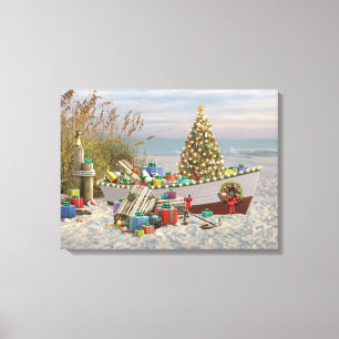 Alan Giana "Nautical Weihnachten" Canvas Print Leinwanddruck