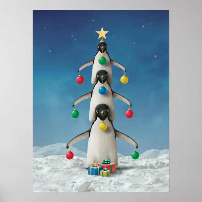Alan Giana "Oh Penguin Tree" Poster (Vorne)