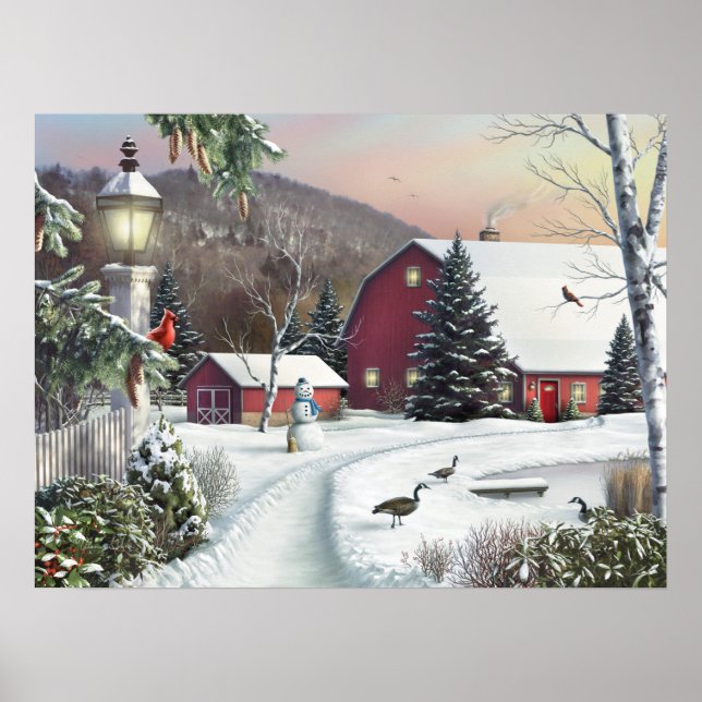 Alan Giana "Still Light of Dawn" Canvas Print Poster (Vorne)