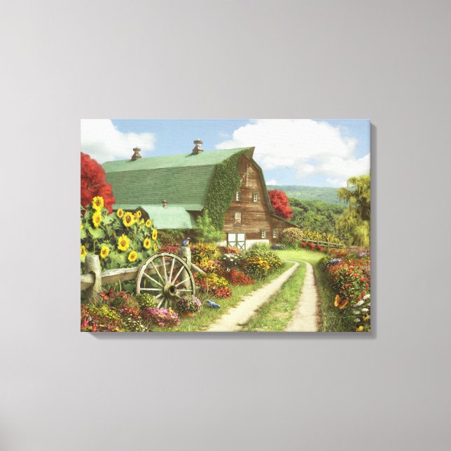 Alan Giana "Stille des Tales" Canvas Print Leinwanddruck (Vorderseite)