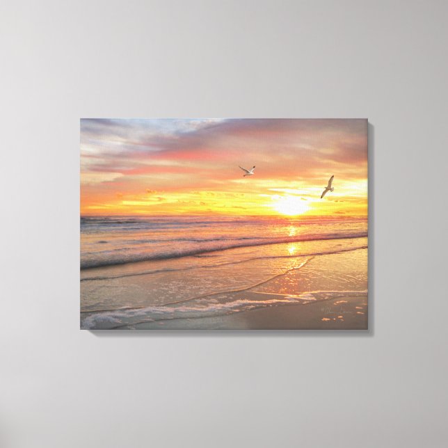 Alan Giana "Sunrise Shore" Canvas Print Leinwanddruck (Vorderseite)