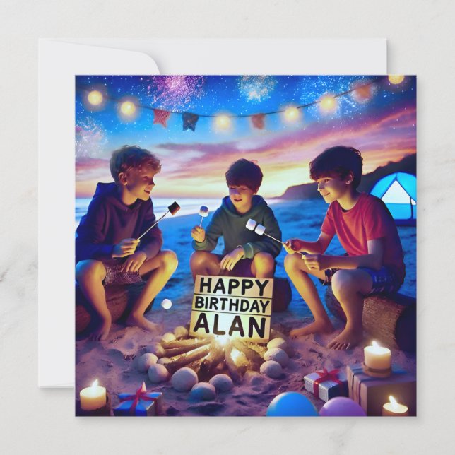 ALAN ~ Happy Birthday ~ Geburtstag Boy ~ (Vorderseite)