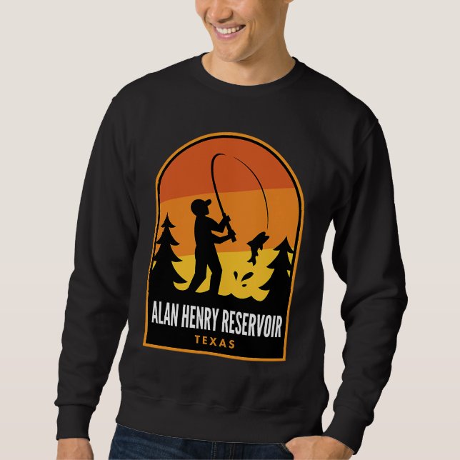 Alan Henry Reservoir Texas Angeln Sweatshirt (Vorderseite)