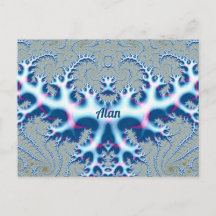 ALAN ~ Icy White and Blue 3D Fraktal Design ~