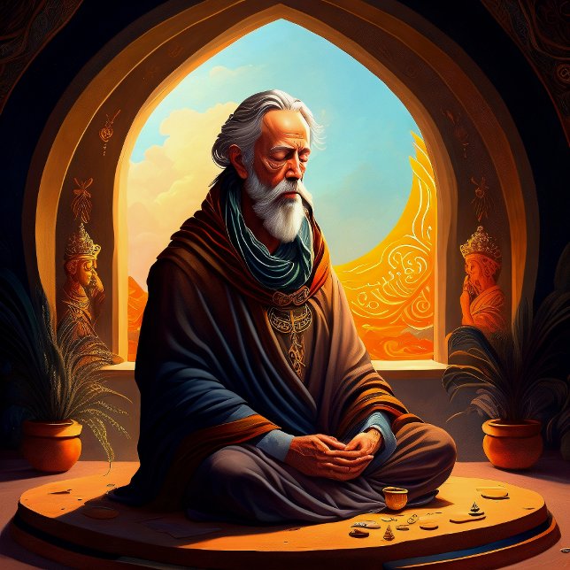 Alan möchte Print meditieren, Werteplakatpapier Poster (Von Creator hochgeladen)