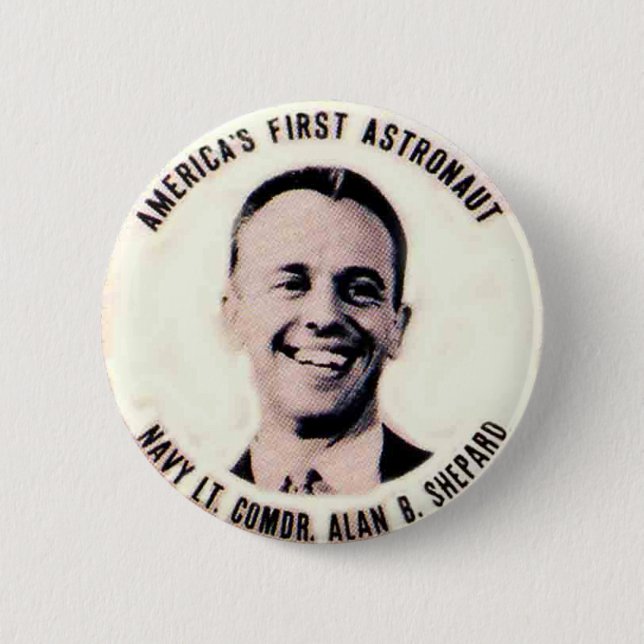Alan Shepard - Knopf Button (Vorderseite)