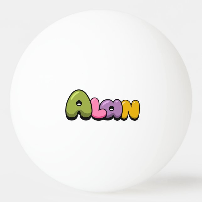 Alan Tischtennisball (Vorderseite)