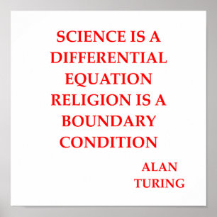 alan TURING-Zitat Poster