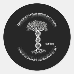 Alan Watt jeder Einzelne ist P des Ganzen Runder Aufkleber