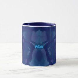 ALAN ~ Zany 3D Fraktal ~ Shades of Blue Tasse