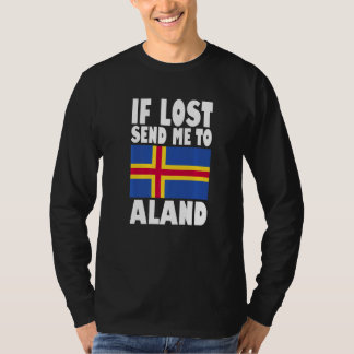 Aland Flag Design  If lost send me to Aland Premiu T-Shirt