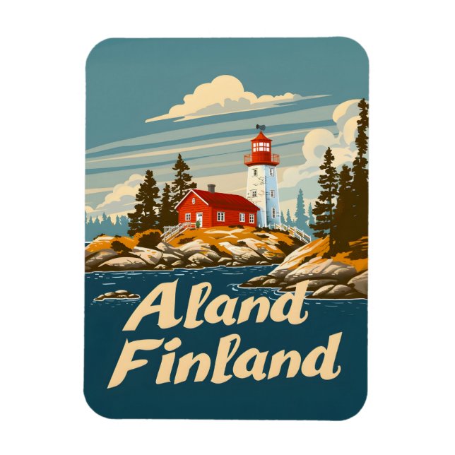 Åland-Inseln Finnland Magnet (Vertikal)