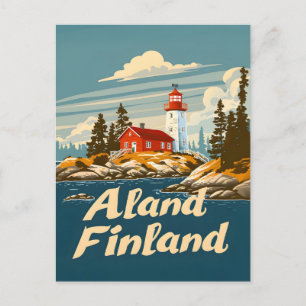Åland-Inseln Finnland Postkarte
