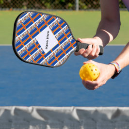 Åland-Inseln und Ålander-Flagge mit Namensgeflecht Pickleball Schläger