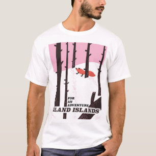 Åland Islands, Finnland - Reiseplakat T-Shirt