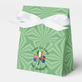 Åland Islands Irland USA Kleeblatt Personalisiert Geschenkschachtel