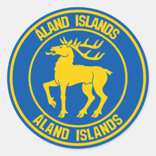 Åland Islands Runder Emblem Aufkleber