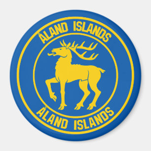 Åland Islands Runder Emblem Magnet