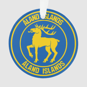 Åland Islands Runder Emblem Ornament