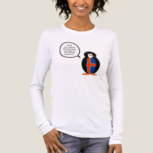 Ålander Flag Wildlife Pinguin Personalisiertes Ges Tri-Blend Shirt