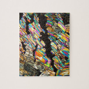 Alanin-Aminosäure unter einem Mikroskop Puzzle