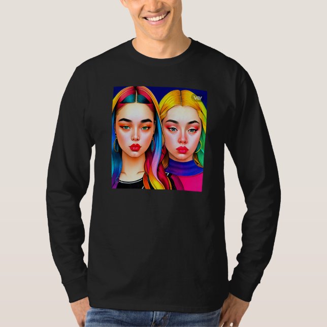 Alanis colorful T-shirt Premium (Vorderseite)
