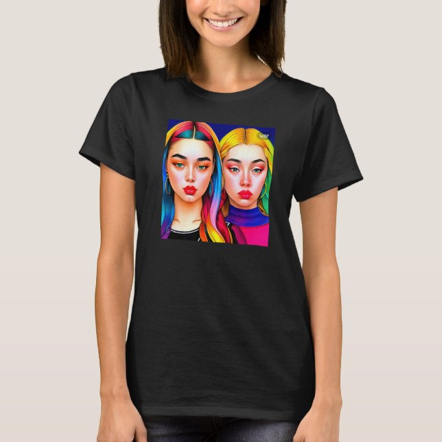 Alanis colorful T-shirt Premium (Vorderseite)