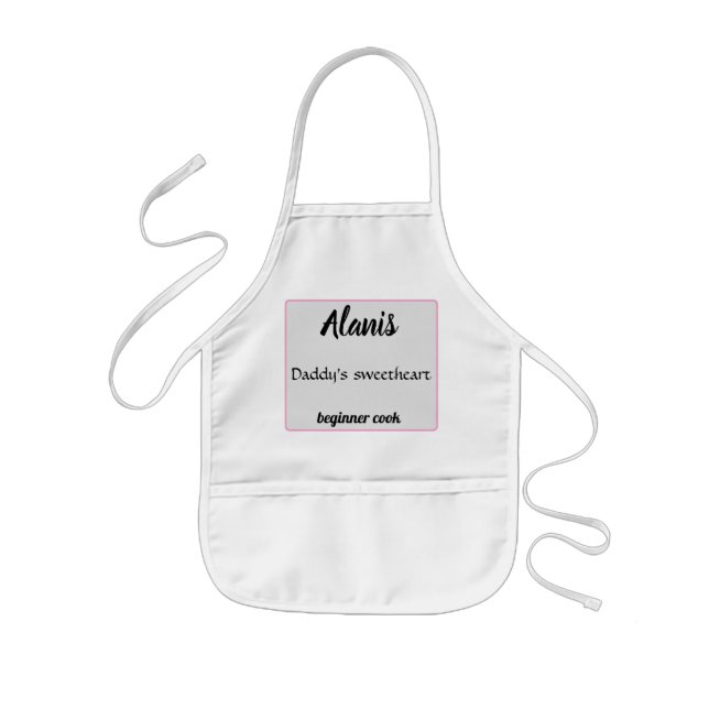 Alanis Daddy's Liebling Anfängerkoch Kinderschürze (Vorne)