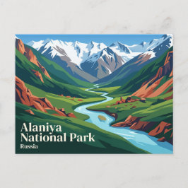 Alaniya-Nationalpark Russland Postkarte